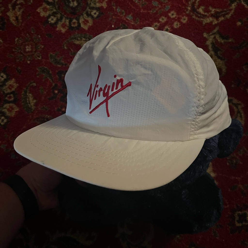 Rare Vintage Virgin Records Hat 80s Snapback Music Production Brand